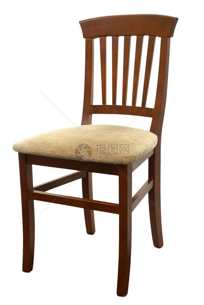 现代木椅带隔离的软垫座椅图片