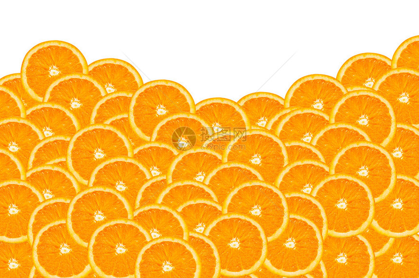 白底橙子剪接的背景图片