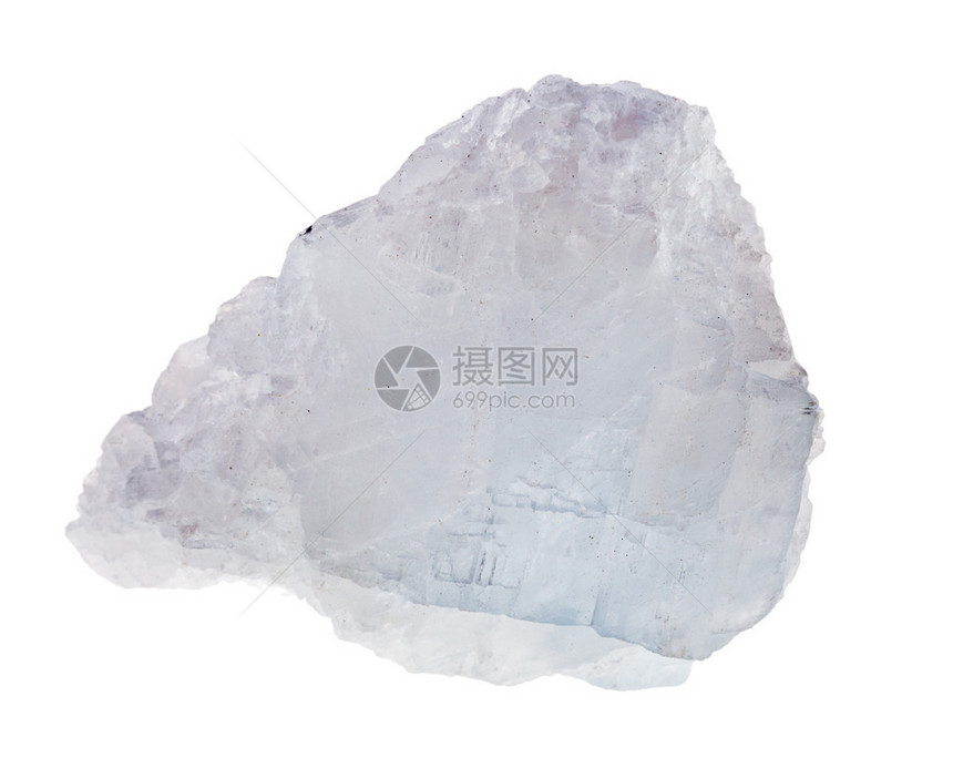 白色背景上孤立的晶镁石Crydlinemaglesite图片