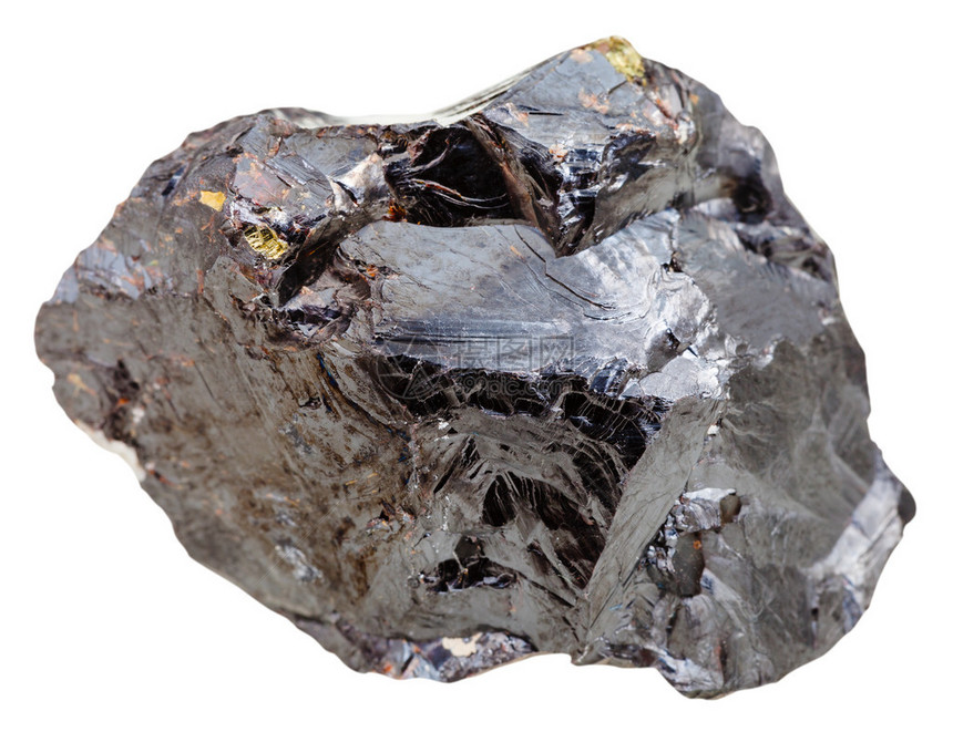 天然矿物石白底孤立的石灰马地锌混合图片