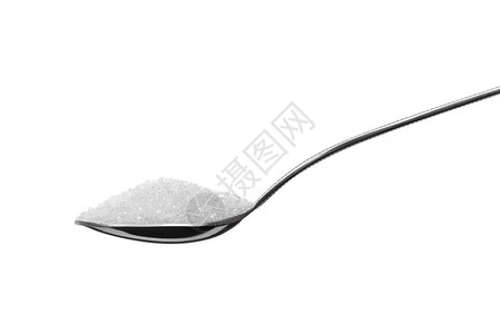 白色背景上的糖分孤立的TESP图片
