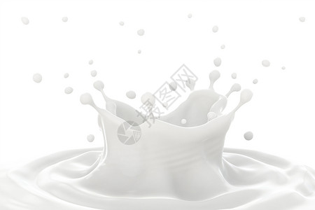 奶水喷溅波纹和喷洒高清图片