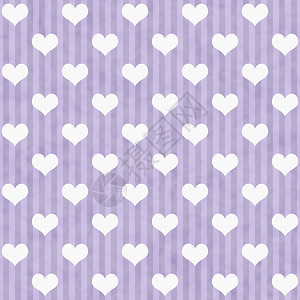 紫色和白色的红心和条纹无缝和重图片