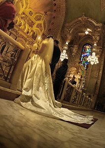 教堂婚礼展示新娘背景图片