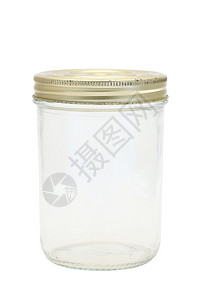 Glass罐头被白图片
