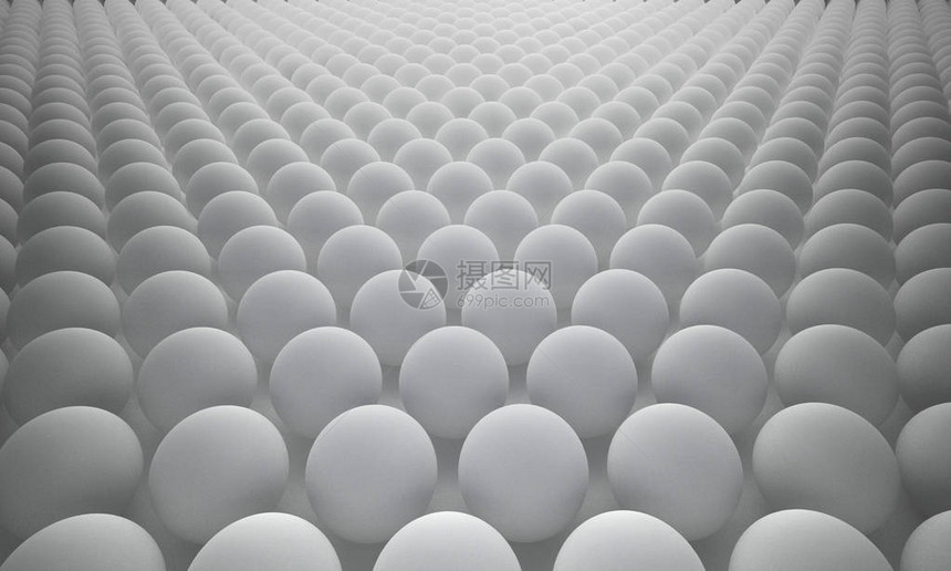 球体3d抽象白色背景渲染插图图片
