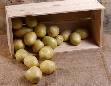 木盒里的旋转土豆图片
