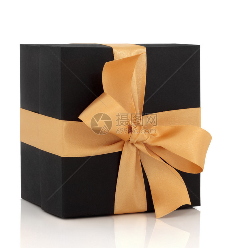 黑色礼物盒图片
