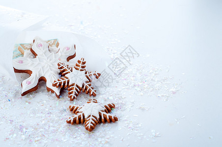 美味的圣诞节姜饼干甜美的食图片
