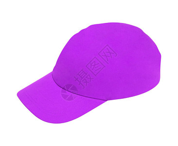 紫色棒球帽被白色隔离图片