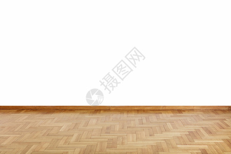木地板和白墙的背景图片
