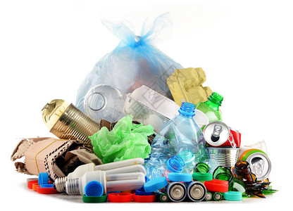 可回收的垃圾包括玻璃塑料金属和白图片