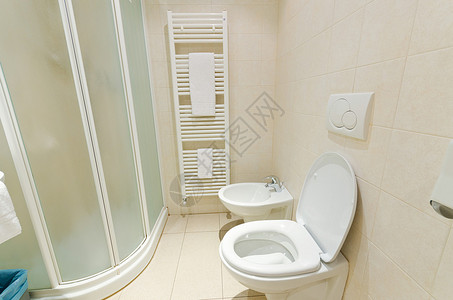 现代浴室的厕所图片