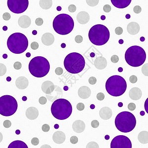 紫色灰色和白色波尔卡圆点模式重复背景图片