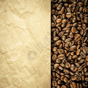 老式咖啡背景与纸张图片