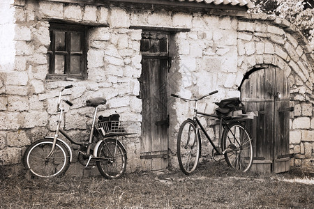 复古风格的艺术品自行车背景图片