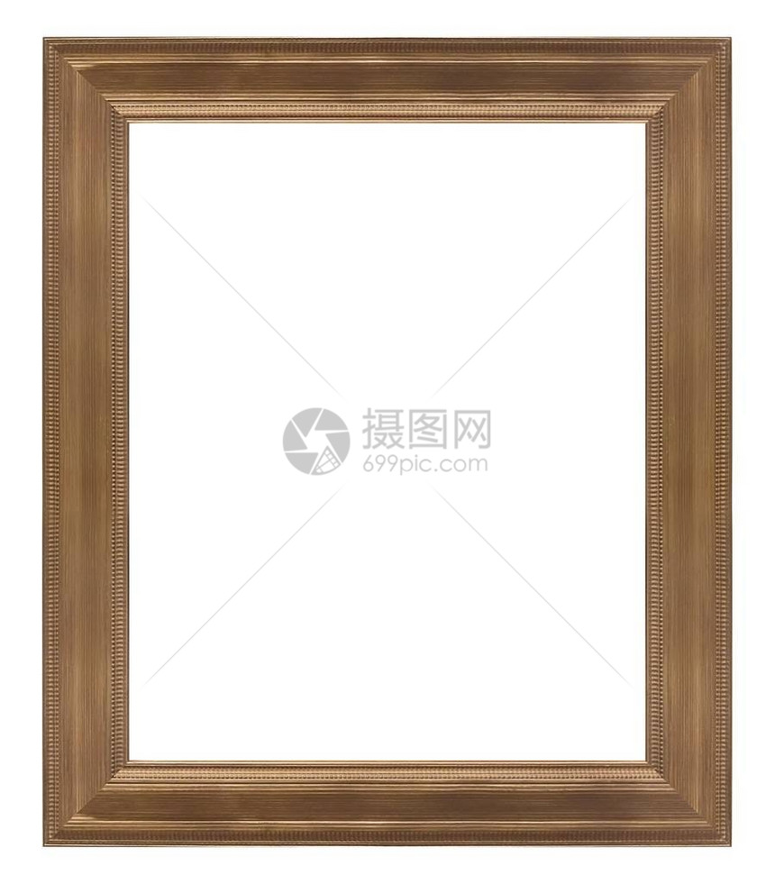 绘画镜子或照片的木框架图片