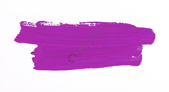 白色背景上的紫色画笔描边图片