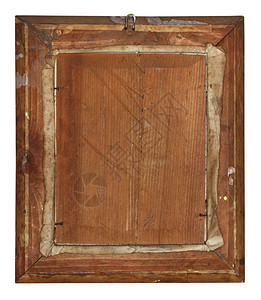 旧木框背面图片