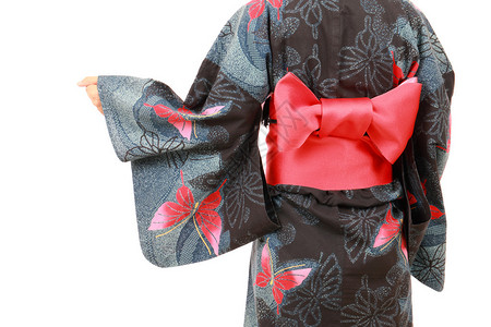 身着和服传统服装的日本年轻女图片