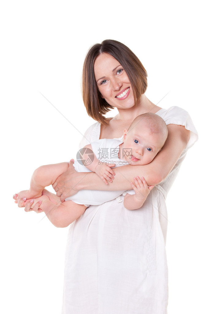 母亲和婴儿的幸福图片