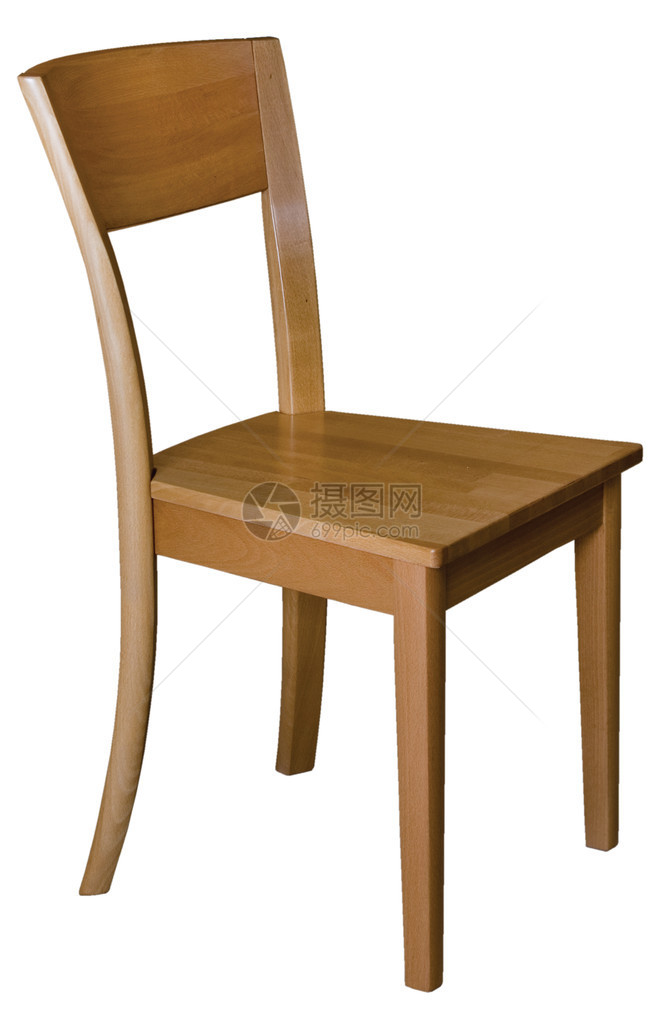 孤立的木椅图片