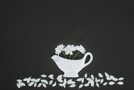 白色茶壶顶端的白茶壶视图图片