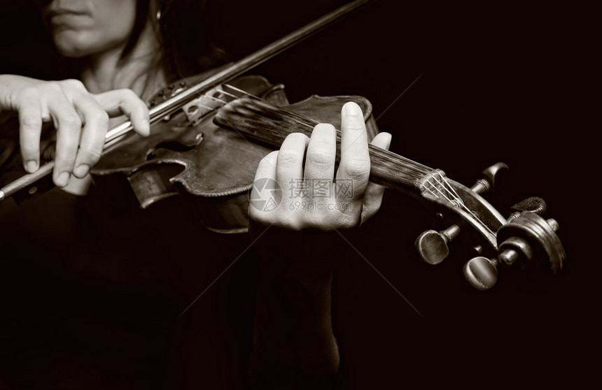 演奏小提琴用表演手奏音乐图片