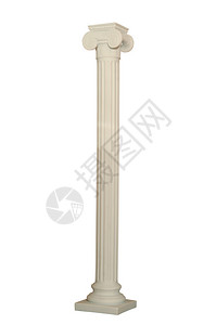 希腊风格的柱形雕像现代石膏复制件背景图片