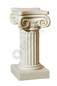 希腊风格的柱形雕像现代石膏复制件图片