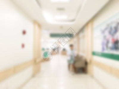 背景的抽象模糊医院内部图片
