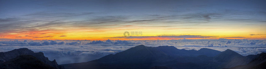 夏威夷毛伊岛的哈莱亚卡拉高峰会目睹图片