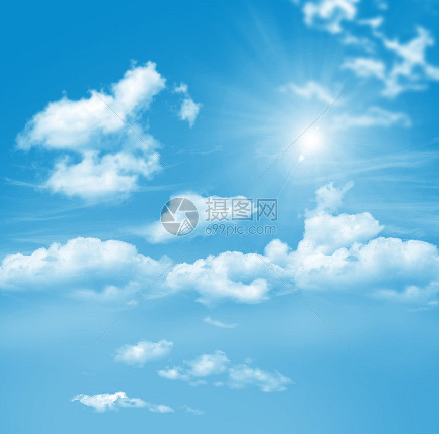 蓝天和云图片