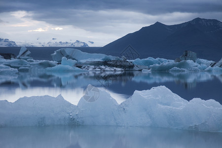 与冰的风景Jokulsar图片
