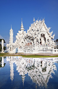 泰国北部清莱省白殿寺泰国图片