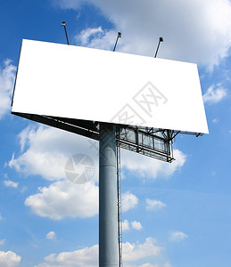 空的白广告牌图片
