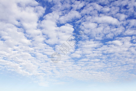 在蓝天的蓬松白云背景图片