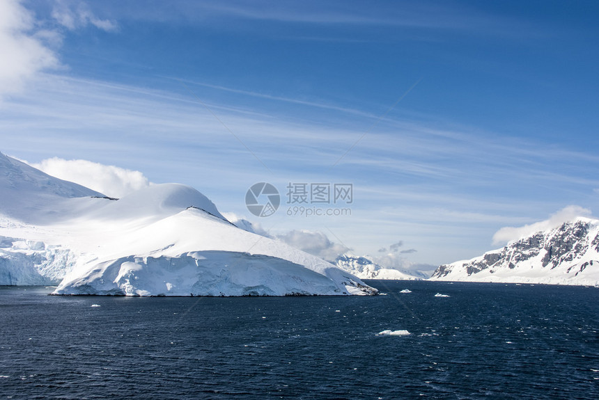 南极洲南极半岛帕尔默群岛纽迈耶海峡全球升图片