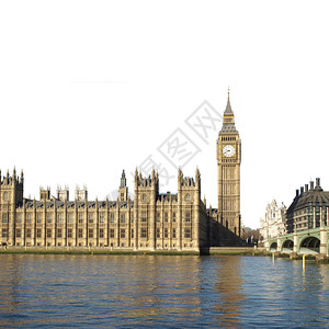 英国伦敦威斯敏特宫的大本钟议会大厦图片