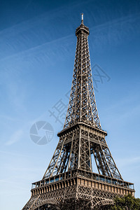 Eiffel塔是世界上最可辨认的里程碑之一人类发展图片