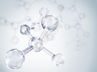 库尔巴赫含有透明分子的蓝色设计图片