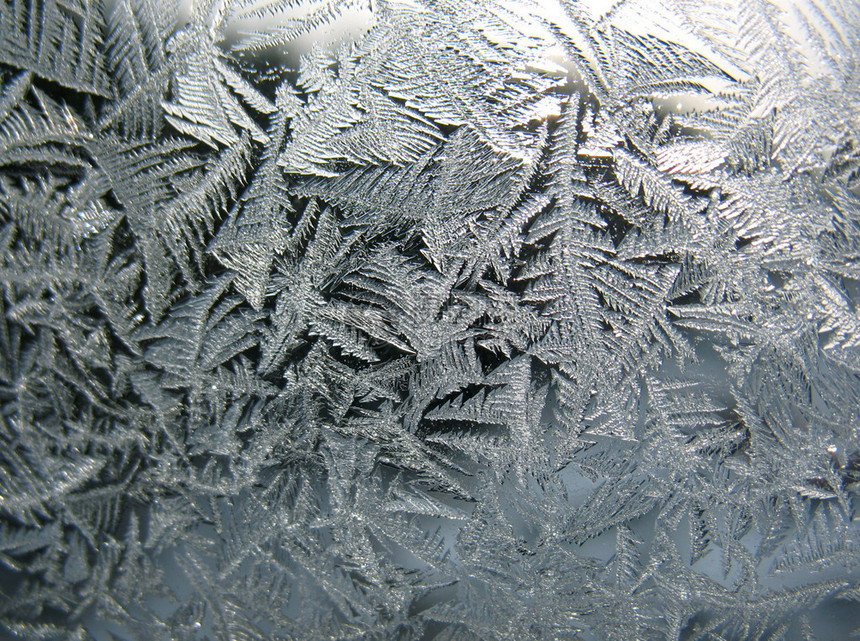 冬天窗户上的雪花图案图片