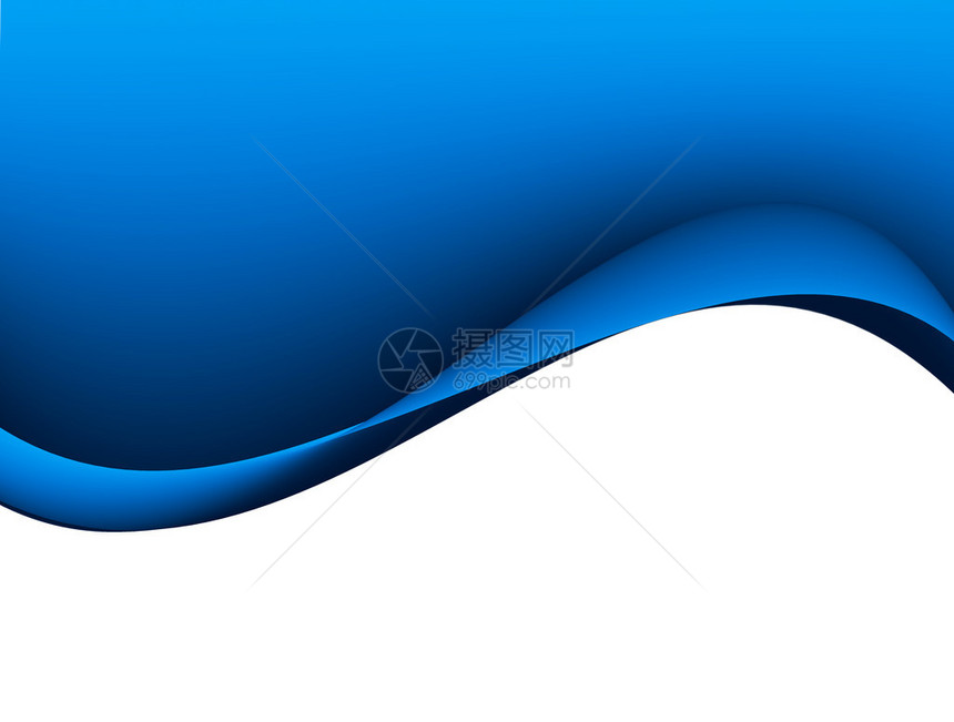 白背景上的蓝色动态波以插入或设计执行演示图片