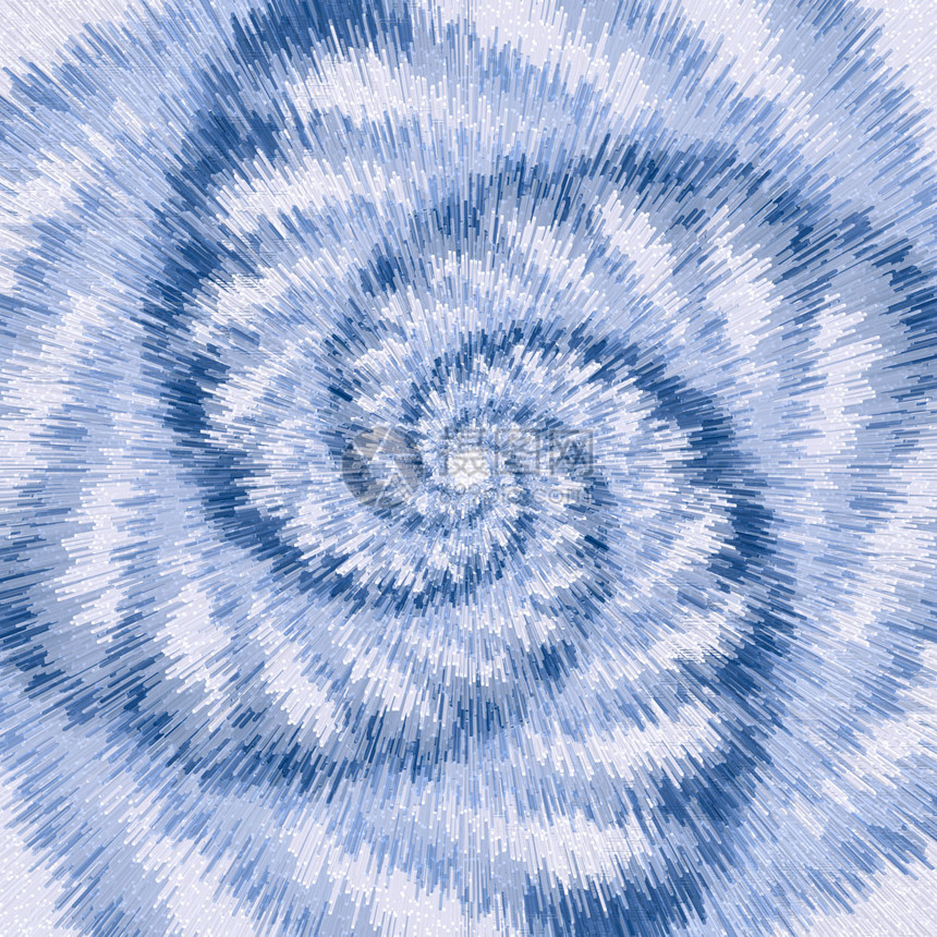 螺旋光学错觉抽象的蓝色背景插图图片