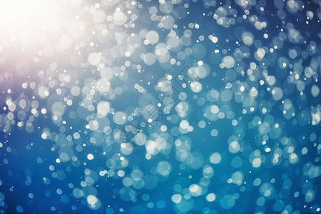 蓝色背景上的雪景纹理背景图片