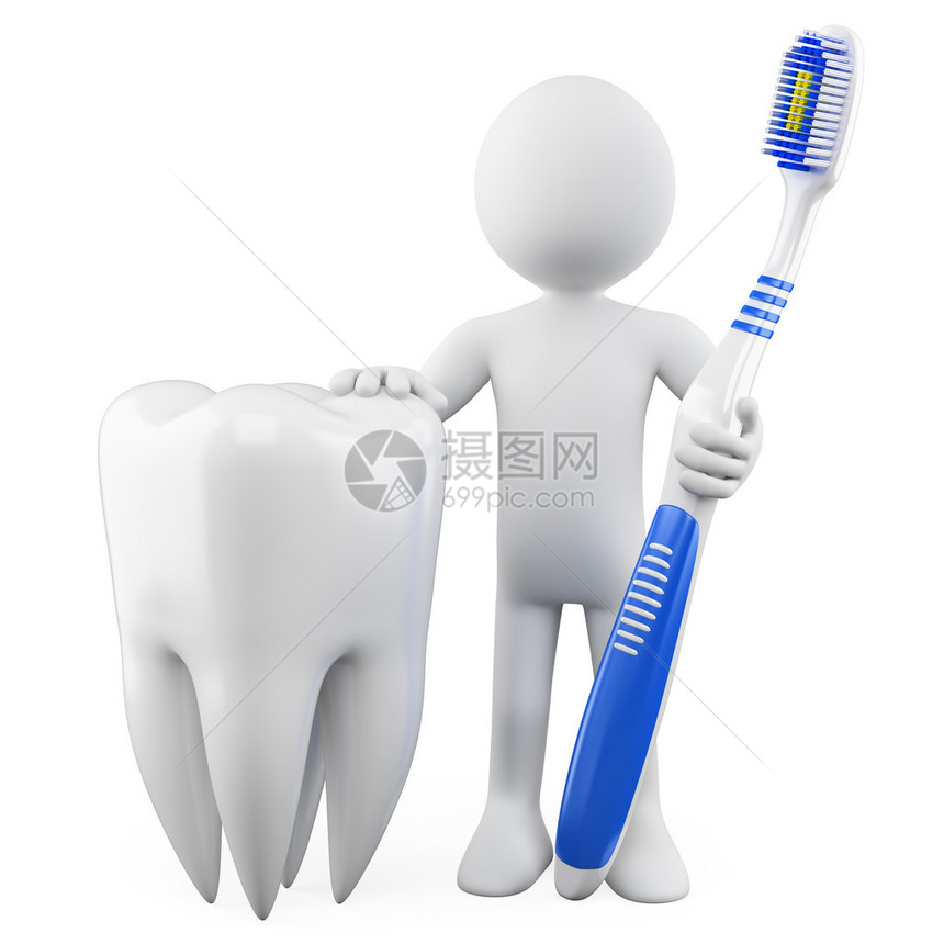 有牙和刷的牙医图片