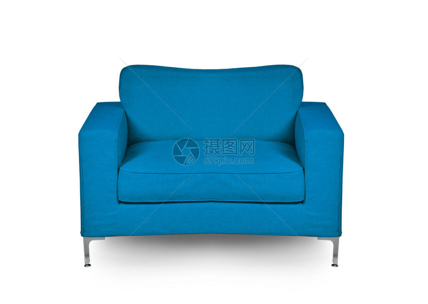 蓝色椅子在图片