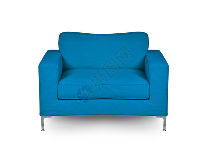 蓝色椅子在图片