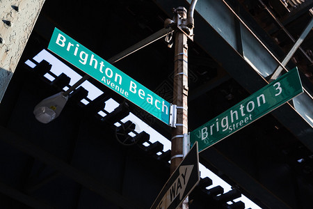 美国纽约市布莱顿海滩大道和布赖顿街3图片