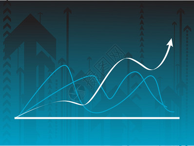 带有图表的蓝色背景图片